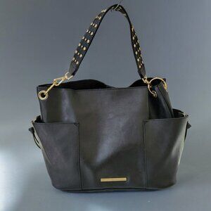 Steve Madden Bucket Bag with Brass Embellishments